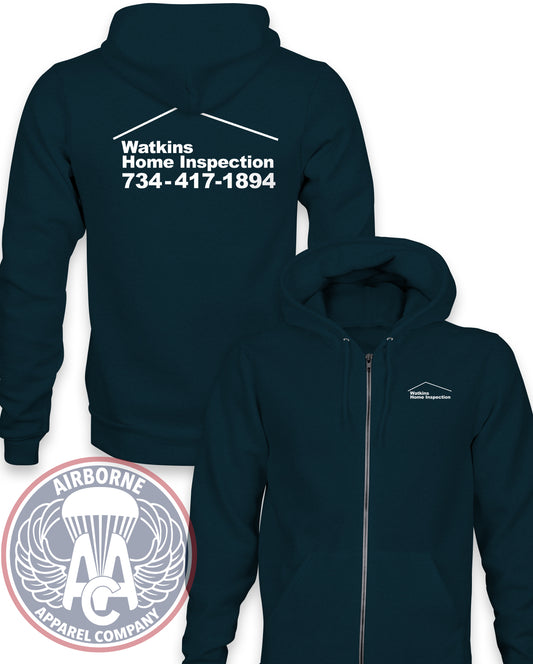 Watkins Home Inspection Zip-Up Hoodie